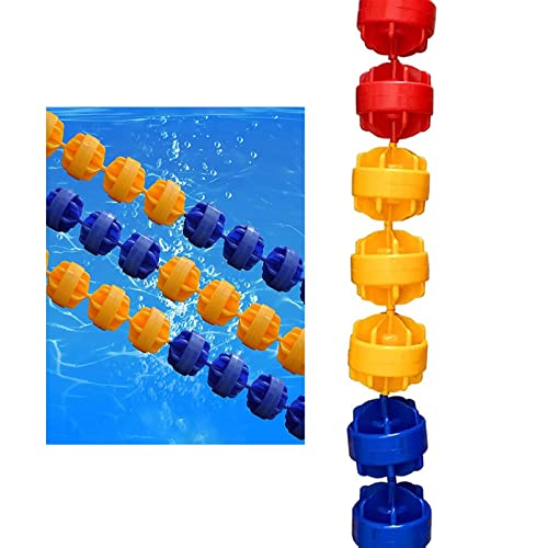 TUOYIBO Pool Divider Rope Float, Deep/Shallow End Floating Buoy Lines, for Swimming Training Competition/Boating, Length 1 2 3 4 5 6 7 8 9 10 m (Color : Steel Wire Rope, Size : 9m/29.5ft)