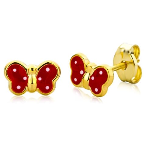 Miore Butterfly Gold Earrings for Kids Cover