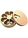 Produktbild BSTiltion Tablettenbox 7 Tage Holz Rund Pillendose Medikamentenbox Wochendispenser 7 Tage, Mehrzweck Aufbewahrungsbox mit 7 Fächern und Deckel, Pillendosen Küchen-Salz Gewürzgläser Schmuckschatulle
