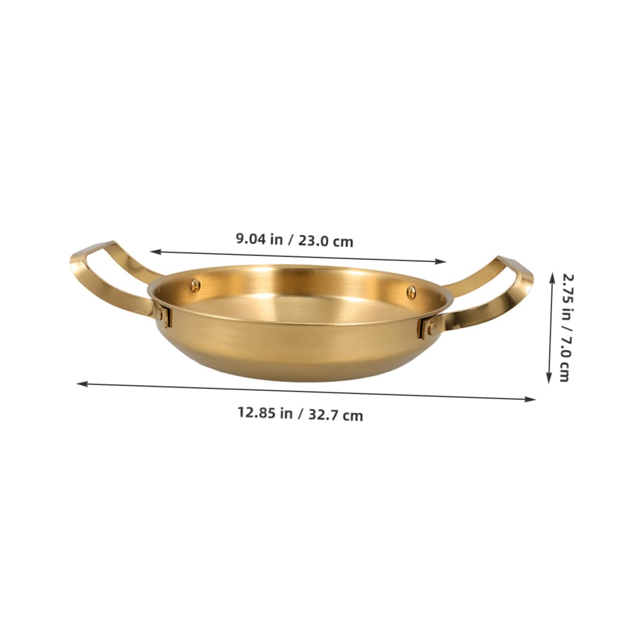 KICHOUSE Cooking Pot Small Hot Pot with Dual Handles Stainless Steel Construction Induction Gas Electric Versatile