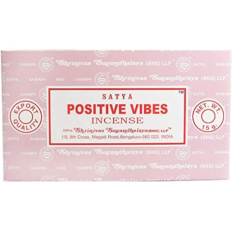 Satya Nag Champa Positive Vibes Incense Sticks, 12 Count Cover