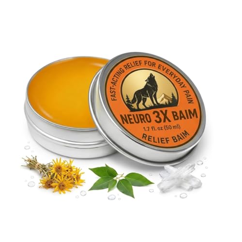 Official NEURO Baim 3X Original Arnica & Camphor Topical Cream 3x Blsamo De Alivio Msm Fast Absorbing Warming Balm For Back Knees Shoulders & Muscle Comfort Non-Greasy Herbal Formula (1 Pc)