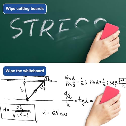 5 Stück Whiteboard Schwamm Magnetisch Set, Tafelwischer zur trockenen Entfernung von Schriften und Zeichnungen auf Tafeln, Abwaschbar und wiederverwendbar Whiteboard Eraser-Farbig