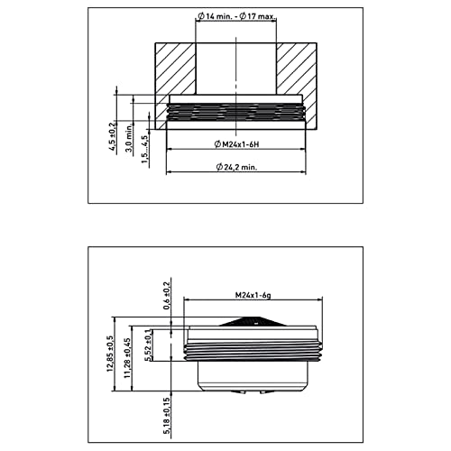 Neoperl 4x Luftsprudler Ersatz PERLATOR® Coin Slot Strahlregler 7,5L/Min M24x1 Ohne Schlüssel Mischdüse Mischpatrone Armaturensieb