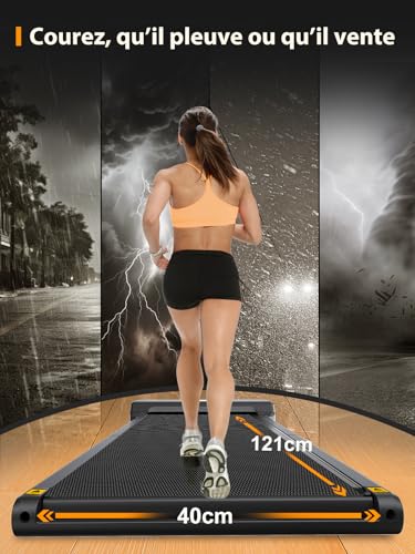 WalkingPad Z1 Under Desk Treadmill, Walking Pad Foldable for Home Office 6Km/h, Compact Treadmill for Small Spaces with Remote Control & App - 6