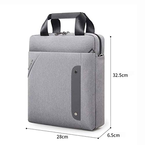 Gray Business Briefcase,Oxford Cloth Waterproof Shoulder Bag,Casual Simple Large Capacity Messenger Bag Business Bag for Hiking, Business2