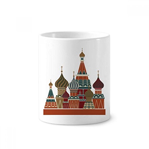 Mug céramique Russie motif Cathédrale comme pot à crayon et gobelet salle de bain