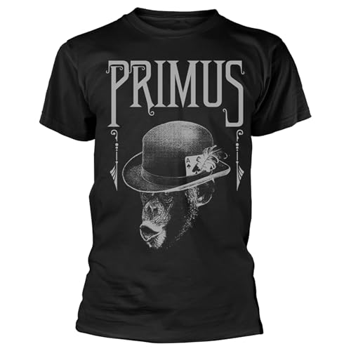 T-shirt Primus Monkey Band Logo en coton anti-déformation qui ne décolore pas