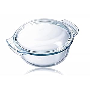Pyrex Kasserolle Glas Auflaufform mit Deckel