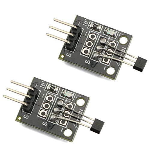 Tegg 2PCS KY-003 Hall Effect Magnetic Sensor Module for Arduino Raspberry Pie PIC AVR Smart Car