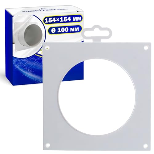 Embellecedor Tubo Campana con Diámetro de Orificio Ø 100 mm y Tamaño de Carcasa 154x154 mm - MONTERAL
