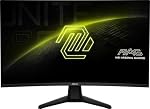 MSI MAG 32CQ6F Moniteur d'Ordinateur IPS de 31.5 po 2560 x 1440 (QHD), 180Hz, Adaptive-Synch, HDMI, Display Port, Port VGA, Montage VESA, Inclinaison, Réglable en Hauteur, Haut-parleur, 0.5ms, Noir