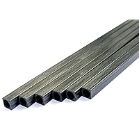 Cncarbonfiber 4pcs 8mm Square Carbon Fiber Tubes 8x8x6 5x420mm Inner Round Diameter 6 5mm Pultruded Carbon Fiber Rods