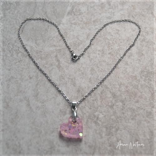 Collar corazón rosa el regalo ideal para aniversarios y cumpleaños 3
