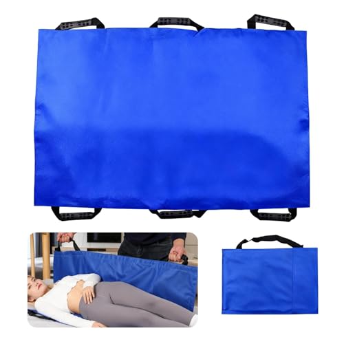 Slide Sheets for Moving Patients on Bed Slide Sheet with Handles Tubular Transfer Slide Sheet for Cars Wheelchairs Obese People Elderly Hospitals Home Care (70 * 110cm Blue)
