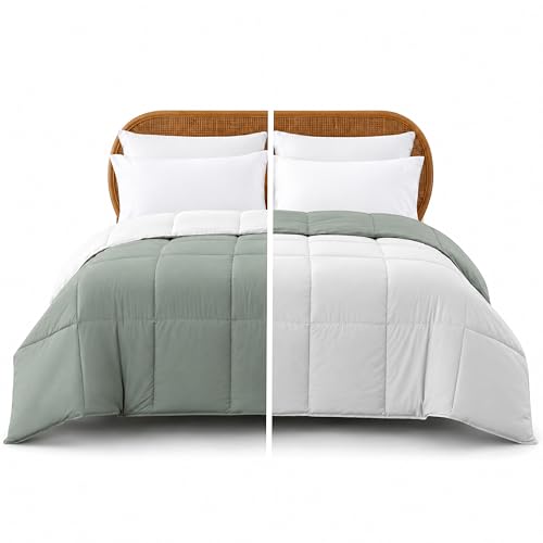 Image of Modern Threads Down Alternative Reversible Comforter White /Gray California King