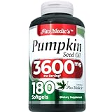 FITO MEDIC'S Lab | Pumpkin Seed Oil |180 softgels |3600 mg| Pumpkin Seed Oil Capsules | Pumpkin Seed Oil Supplement | Pumkin Seed Oil | Concentrate Extract |Ultra high Absorption.