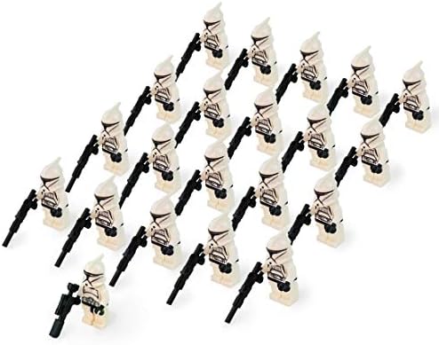 21pcs clone troopers white combat team
