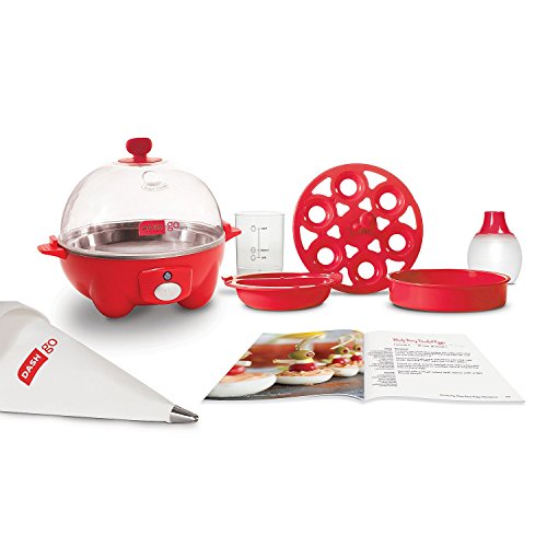 Elite Cuisine EGC007R MaxiMatic Egg Poacher & Egg Cooker with 7 Egg