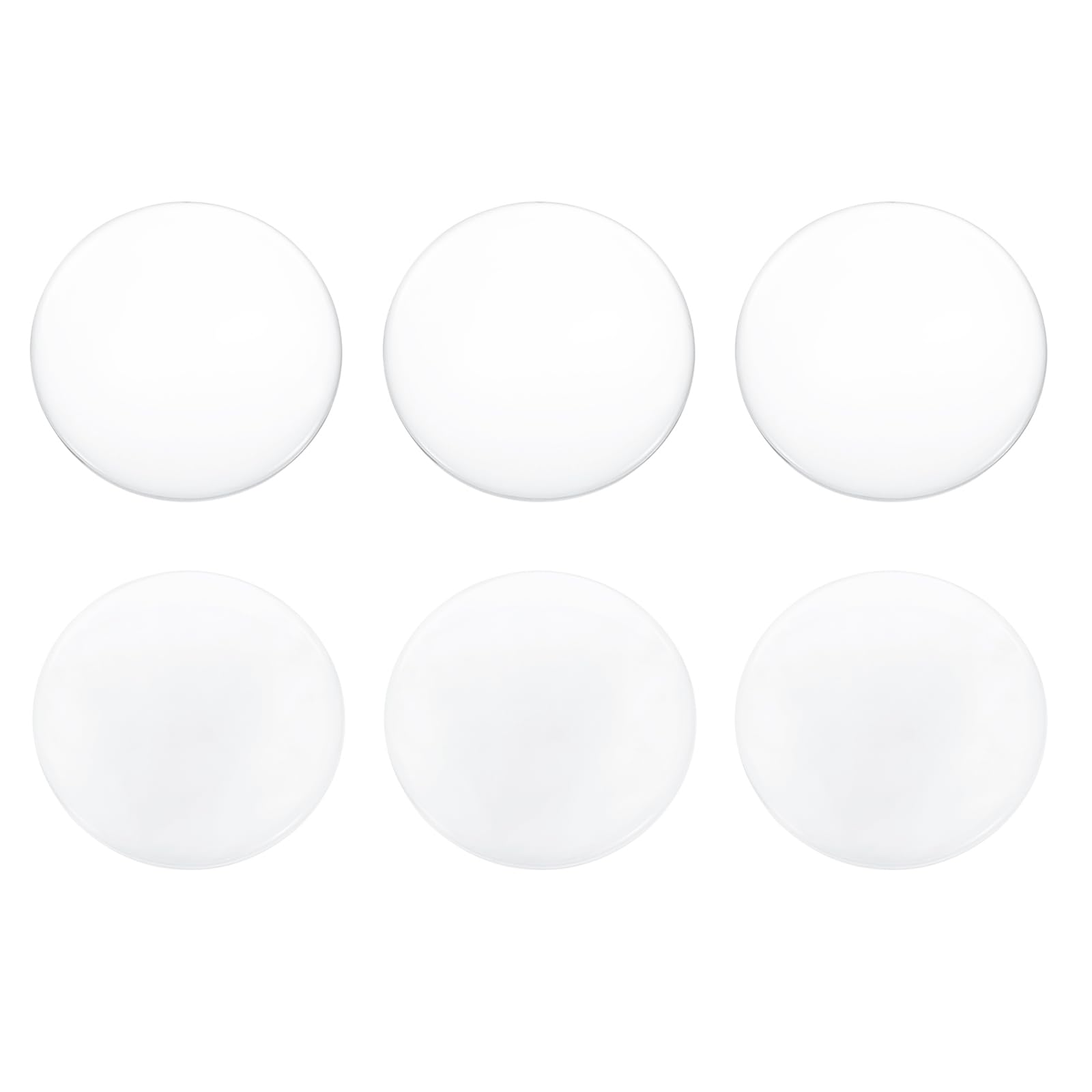 PATIKIL 6 Pack Optical Lens Set, 5 cm Glass Lenses (3 Biconvex 15 cm Focal Length & 3 Biconcave -15 cm Focal Length) for Physics Science Education DIY Telescope Microscope Experiments