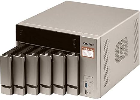 QNAP Turbo NAS TVS-673e NAS Storage, AMD RX-421BD, 32GB DDR4, 2TB SSD for Ultra Fast Storage, 24TB HDD, Radeon R7 Graphics, RAID, QTS 4.3 Operating System