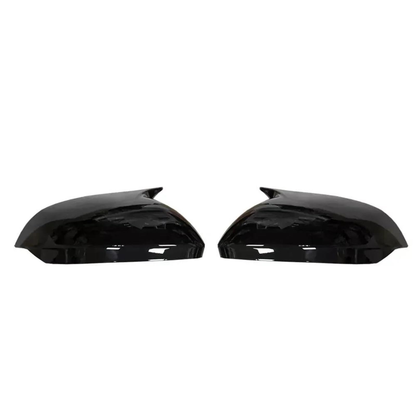 for Hyundai for Sonata 11th 2024 Car Sticker Rearview Side Mirror Cover Wing Cap Exterior Door Case Trim Carbon Fiber Look Car Wing Mirror Covers(Type B Gloss Black)