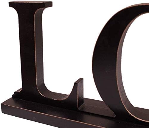 Miniatura 3 de Letrero de madera negra con letras recortadas de amor, decoración del hogar, cocina, mesa, chimenea, centro de mesa, decoración independiente,