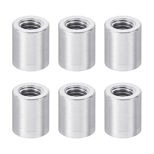 PATIKIL M3アルミスペーサー 6個のメタルスペーサーアルミニウム3 mm ID x 5mm OD x 6mm L スレッドスペーサースクリュースタンドオフラウンド RCカー ドローン マザーボード用 シルバー<