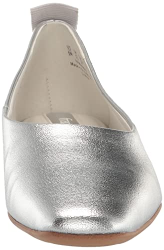 Franco Sarto Womens Vana Slip On Ballet Flat , Metallic Silver, 7 #TOP1