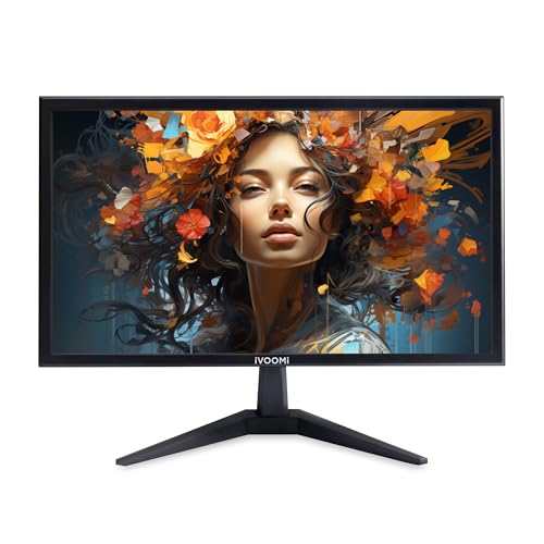 Image of iVOOMi 19 inch HD Monitor for PC with 60Hz Refresh Rate, 1440 x 900 Pixels, Flicker Free, VGA & HDMI Port with Inbox HDMI Cable, Eye Care Features, Wall Mount Option - 1 Year Warranty