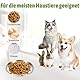 4 Stück Katzennapf Flach Edelstahl, Metall futternapf Katze für Katzen, Hunde, Trinken, Füttern, Anti-Knock-Katzennapf, Leicht zu reinigen (14cm)