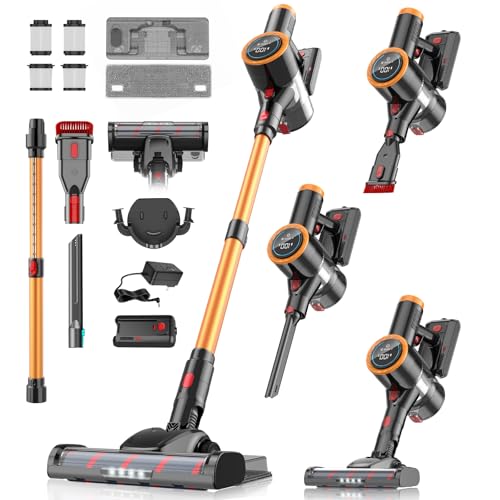 Reviews de Aspiradoras para alfombras que puedes comprar esta semana. 44 FAGHTO Aspiradora Inalambrica, Aspiradora de Mano y Vertical 6 en 1, Aspiradoras para el Hogar, Potente Succión,con Cepillo Sin Enredos,1L Taza para Polvo,para Pelo de...