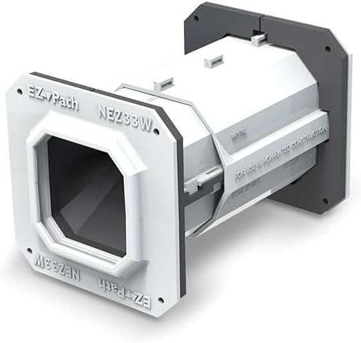 NEZ33-W - STI Smoke and Acoustical Pathway Device: Square, 6.5 in Overall Ht, 6.25 in Overall Lg