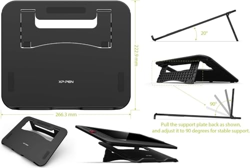 Xp-Pen Artist 12 Pro 12 Inch Drawing Monitor Pen Display Full-Laminated Graphics Drawing Tablet with Tilt Function Battery-Free Stylus and 8 Shortcut Keys, 8192 Levels Pen Pressure and 72% Ntsc-Black - Image 7