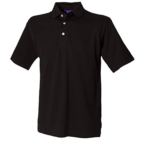 Polo Henbury homme noir XL : fini les cols de polos déformés