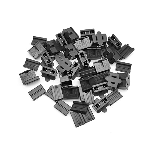Image of 25 Pack SPT-2 Vampire Female Plug Slip Zip Gilbert for Christmas Lights Sets (SPT-2 Black Female)
