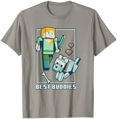 Minecraft Alex and Wolf Best Buddies T-Shirt