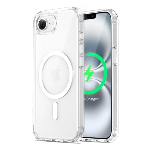 CyTex for iPhone 17e/16e Case(2026/2025) Compatible with MagSafe Phone case iPhone 17 e 16 e Clear Transparent iPhone 17e/16e Strong Magnetic Anti-Yellow - Clear