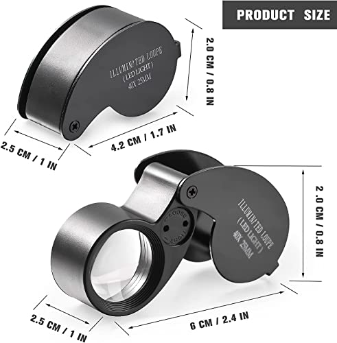 Hmkis Diamond Tester, Jewelry Diamond Tester Pen ＋ 40X Mini Led Magnifying thumb #3