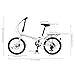 LIYUANJUN 20 Inch Folding Bike, 7 Speed Foldable Bike Height Adjustable High Carbon Steel Frame Dual Disc Brakes Folding Bicycle for Adults Teenager Men and Women (White)…