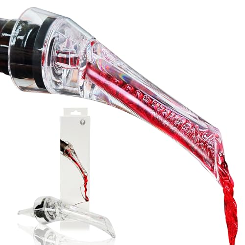 Kearning Wine Aerator Pourer Spout Rich Bubbles Decanter Spout Wine