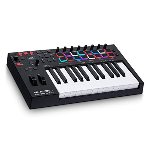 M-Audio Oxygen Pro 25 – 25 Key Usb Midi Keyboard Controller With Beat Pads, Midi Assignable Knobs & Buttons And Software Suite Included (Renewed) #TOP28