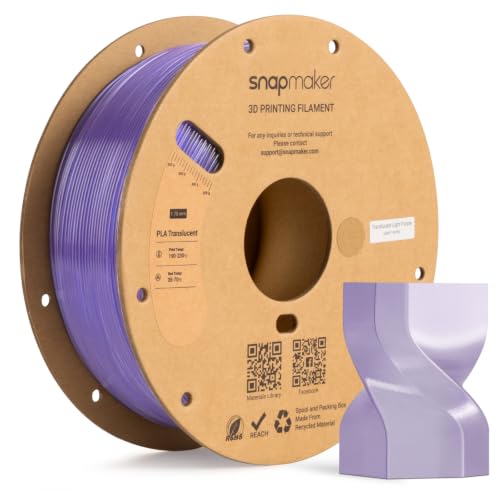 Image of Snapmaker PLA Translucent Filament 1.75mm, 3D Printer Filament 1kg(2.2lbs)