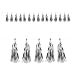 Produktbild Oblique Unique® Tassel Girlande Quasten Quoddel Quaddel Troddel Papier Streifen Deckenhänger Banner Deko für Geburtstag Hochzeit Jubiläum Party Feier Kindergeburtstag Dekoration - wählbar (Silber)