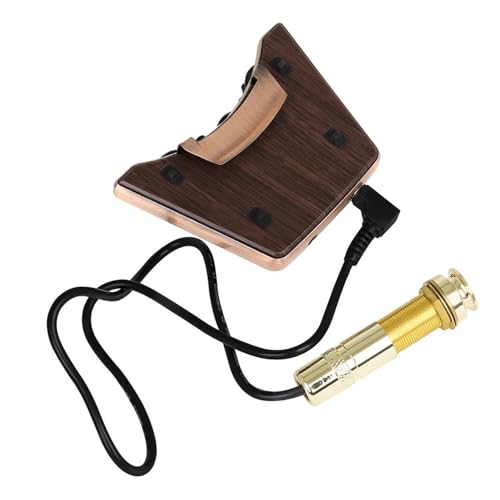 マホガニーのクラシック/メタルアコースティックギター用の穴あけ不要のレゾナンスデュアルピックアップ 楽器のピックアップ