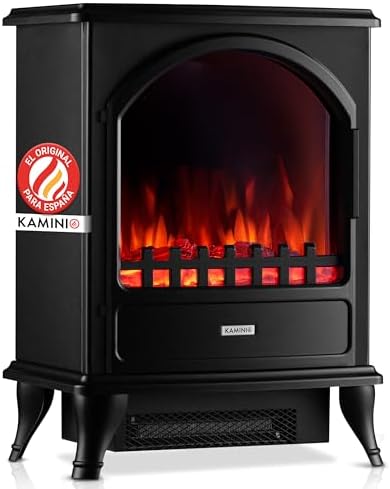 KAMINIO Chimenea eléctrica Leni - Estufa de Chimenea con calefacc...