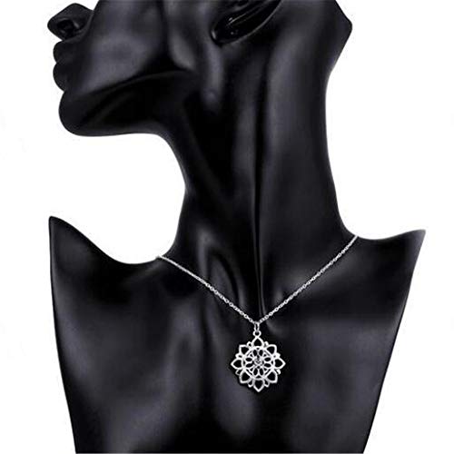 Collier de noce haut de gamme avec pendentif soleil ajouré raffiné