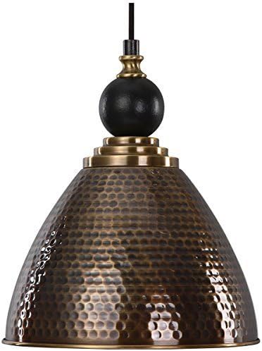 Uttermost 22052 Adastra 1 Light Antique Brass Pendant by Uttermost