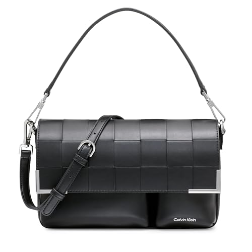 Image of Calvin Klein Women's Mica Organizational Flap Demi Shoulder Bag & Crossbody