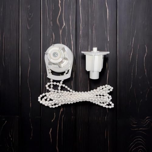 Image of Roller Blinds Brackets Accessories Kit | 6 Gear Roller Mechanism for 38 MM Roller Poles Mechanism with 2 End Caps and 2 Chain Stopper for 38mm Blinds